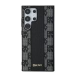 DKNY - Leather Checkered Mono Pattern MagSafe (DKHMS24LPCPVSLK) - Samsung Galaxy S24 Ultra - Black – Image 5
