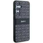 DKNY - Leather Mono Stripe & Metal Logo (DKHCS24MPRTHSLK) - Samsung Galaxy S24 Plus - Black – Image 6