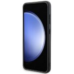 DKNY - Leather Mono Stripe & Metal Logo (DKHCS24MPRTHSLK) - Samsung Galaxy S24 Plus - Black – Image 5
