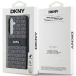 DKNY - Leather Mono Stripe & Metal Logo (DKHCS24MPRTHSLK) - Samsung Galaxy S24 Plus - Black – Image 8