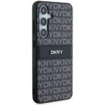 DKNY - Leather Mono Stripe & Metal Logo (DKHCS24SPRTHSLK) - Samsung Galaxy S24 - Black – Image 3