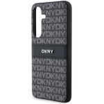 DKNY - Leather Mono Stripe & Metal Logo (DKHCS24SPRTHSLK) - Samsung Galaxy S24 - Black – Image 2