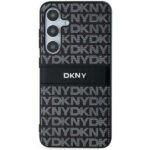 DKNY - Leather Mono Stripe & Metal Logo (DKHCS24SPRTHSLK) - Samsung Galaxy S24 - Black – Image 6