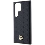 DKNY - Leather Pattern Metal Logo MagSafe (DKHMS24LPSHRPSK) - Samsung Galaxy S24 Ultra - Black – Image 6