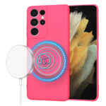 Techsuit - SoftFlex MagSafe - Samsung Galaxy S21 Ultra 5G - Hot Pink
