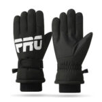 Techsuit - Touchscreen Gloves Pro (OG104) - for Ski, Waterproof, Size L - Black