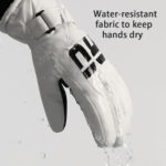 Techsuit - Touchscreen Gloves Pro (OG104) - for Ski, Waterproof, Size L - White – Image 3