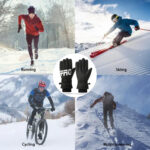 Techsuit - Touchscreen Gloves Pro (OG104) - for Ski, Waterproof, Size L - White – Image 2
