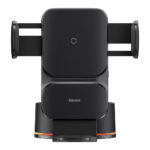 Baseus - Car Holder with Wireless Charging Wisdom Alignment (CGZX000101) - for Dashboard, Windshield, 15W- Black