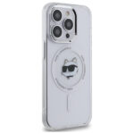 Karl Lagerfeld - IML MagSafe (KLHMP14XHLSCHH) - iPhone 14 Pro Max - White Metal Choupette`s Head – Image 5