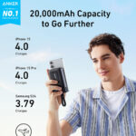 Anker - Power Bank Zolo (A1689H11) - Type-C, USB, 20000mAh, 30W, with Type-C Cable - Black – Image 3