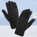 Techsuit - Gloves (ST0015) - from Alpaca Wool, Size 21cm - Black – Image 7