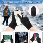 Techsuit - Gloves (ST0015) - from Alpaca Wool, Size 21cm - Black – Image 2
