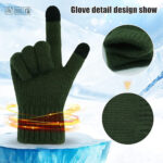 Techsuit - Gloves (ST0012) - from Alpaca Wool, Size 22cm - Light Grey – Image 3