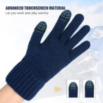 Techsuit - Gloves (ST0012) - from Alpaca Wool, Size 22cm - Light Grey – Image 4