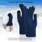 Techsuit - Gloves (ST0012) - from Alpaca Wool, Size 22cm - Light Grey – Image 5