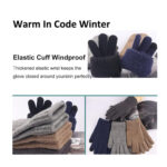 Techsuit - Gloves (ST0012) - from Alpaca Wool, Size 22cm - Light Grey – Image 7