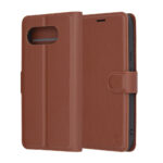 Techsuit - Leather Folio - Google Pixel 9a - Brown