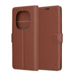 Techsuit - Leather Folio - Xiaomi Redmi Note 14 Pro 5G / Poco X7 - Brown