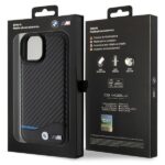BMW - Leather Carbon (BMHCP15S22NBCK) - iPhone 15 - Black – Image 8