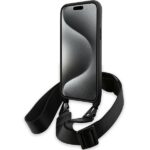 BMW - Leather M Edition Carbon Tricolor Lines & Strap (BMHCP15M23PSVTK) - iPhone 15 Plus - Black – Image 6