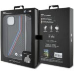 BMW - Leather M Edition Carbon Tricolor Lines & Strap (BMHCP15M23PSVTK) - iPhone 15 Plus - Black – Image 7