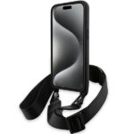 BMW - Leather M Edition Carbon Tricolor Lines & Strap (BMHCP15X23PSVTK) - iPhone 15 Pro Max - Black – Image 5