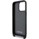 BMW - Leather M Edition Carbon Tricolor Lines & Strap (BMHCP15X23PSVTK) - iPhone 15 Pro Max - Black – Image 4