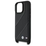 BMW - Leather M Edition Carbon Stripe & Strap (BMHCP16X23PSCCK) - iPhone 16 Pro Max - Black – Image 5