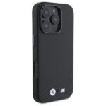 BMW - Leather Carbon Wrapped Metal (BMHCP16X23PUFWC) - iPhone 16 Pro Max - Black – Image 6