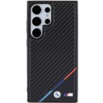 BMW - Leather Carbon Tricolor Line MagSafe (BMHMS24L23PUDTK) - Samsung Galaxy S24 Ultra - Black – Image 2