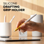 Ringke - Silicone Drafting Grip Holder - for Apple Pencil, Easy to Attach, Durable Elasticity - Black – Image 3