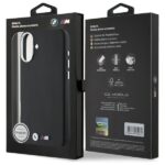 BMW - Leather M Smooth Full Wrapped Metal MagSafe (BMHMP16S23PMWK) - iPhone 16 - Black – Image 7