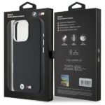 BMW - Leather M Smooth Full Wrapped Metal (BMHCP16L23PMWK) - iPhone 16 Pro - Black – Image 7