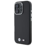 BMW - Leather M Smooth Full Wrapped Metal MagSafe (BMHMP16X23PMWK) - iPhone 16 Pro Max - Black – Image 5