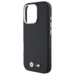 BMW - Leather M Smooth Full Wrapped Metal MagSafe (BMHMP16L23PMWK) - iPhone 16 Pro - Black – Image 2