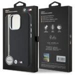 BMW - Leather M Smooth Full Wrapped Metal MagSafe (BMHMP16L23PMWK) - iPhone 16 Pro - Black – Image 7