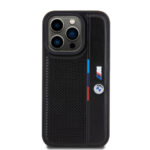 BMW - Hardcase Perforated Tricolor Line (BMHCP15X23PUPVK) - iPhone 15 Pro Max - Black – Image 2