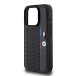 BMW - Hardcase Perforated Tricolor Line (BMHCP15X23PUPVK) - iPhone 15 Pro Max - Black – Image 4