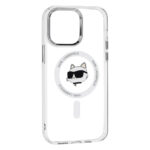 Karl Lagerfeld - IML MagSafe (KLHMP14XHLSCHH) - iPhone 14 Pro Max - White Metal Choupette`s Head – Image 2