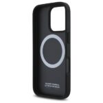 BMW - Leather M Meshed Tricolor Stripes MagSafe (BMHMP16L23PUTRK) - iPhone 16 Pro - Black – Image 5