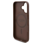 Guess - Hardcase 4G Flower Print MagSafe (GUHMP16SP4ROPEMCW) - iPhone 16 - Brown – Image 4