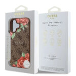 Guess - Hardcase 4G Flower Print MagSafe (GUHMP16SP4ROPEMCW) - iPhone 16 - Brown – Image 5