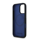 BMW - Hardcase Silicone Hexagon Blue Line MagSafe (BMHMP16S23SHEB) - iPhone 16 - Black – Image 5