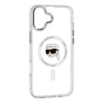 Karl Lagerfeld - IML MagSafe (KLHMP16SHLSKIH) - iPhone 16 - White Metal Karl`s Head – Image 2