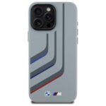 BMW - Hardcase Silicone Turning Lines MagSafe (BMHMP16X23SLIG) - iPhone 16 Pro Max - Grey – Image 4