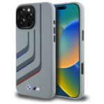 BMW - Hardcase Silicone Turning Lines MagSafe (BMHMP16X23SLIG) - iPhone 16 Pro Max - Grey