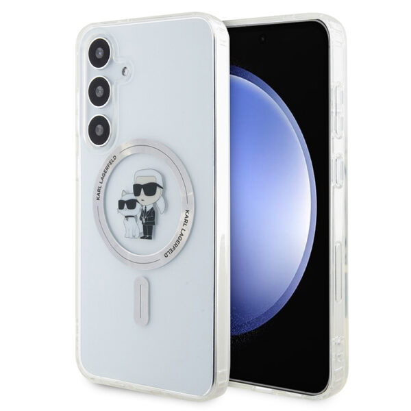 Karl Lagerfeld - IML MagSafe (KLHMS24SHGKCNOT) - Samsung Galaxy S24 - Transparent Karl&Choupette