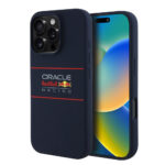 Red Bull Racing - Silicone Horizontal Centered Logo MagSafe (RBHMP16L24SIHSRV) - iPhone 16 Pro - Navy