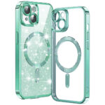 Techsuit - Luxury Glitter MagSafe - iPhone 15 - Light Green